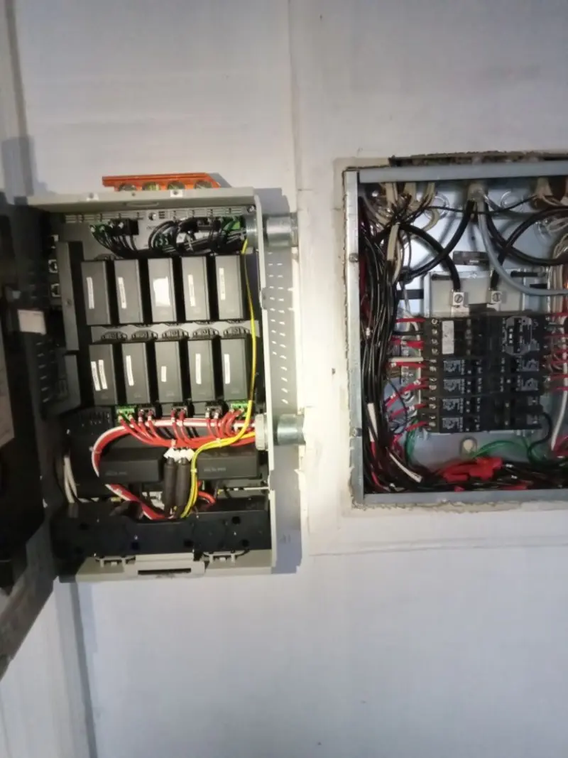 Electrical panel upgrade completed for Security Camera Wiring in Belle Isle